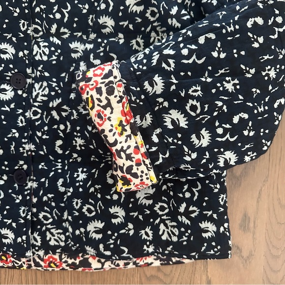 NWT Apiece Apart Reversible Quilted Short Jacket in Sevilla Floral Print Size 6 - Picture 2 of 8